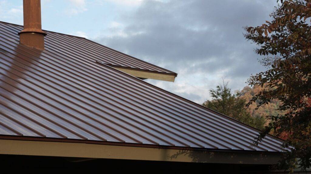 Beautiful brown metal roof
