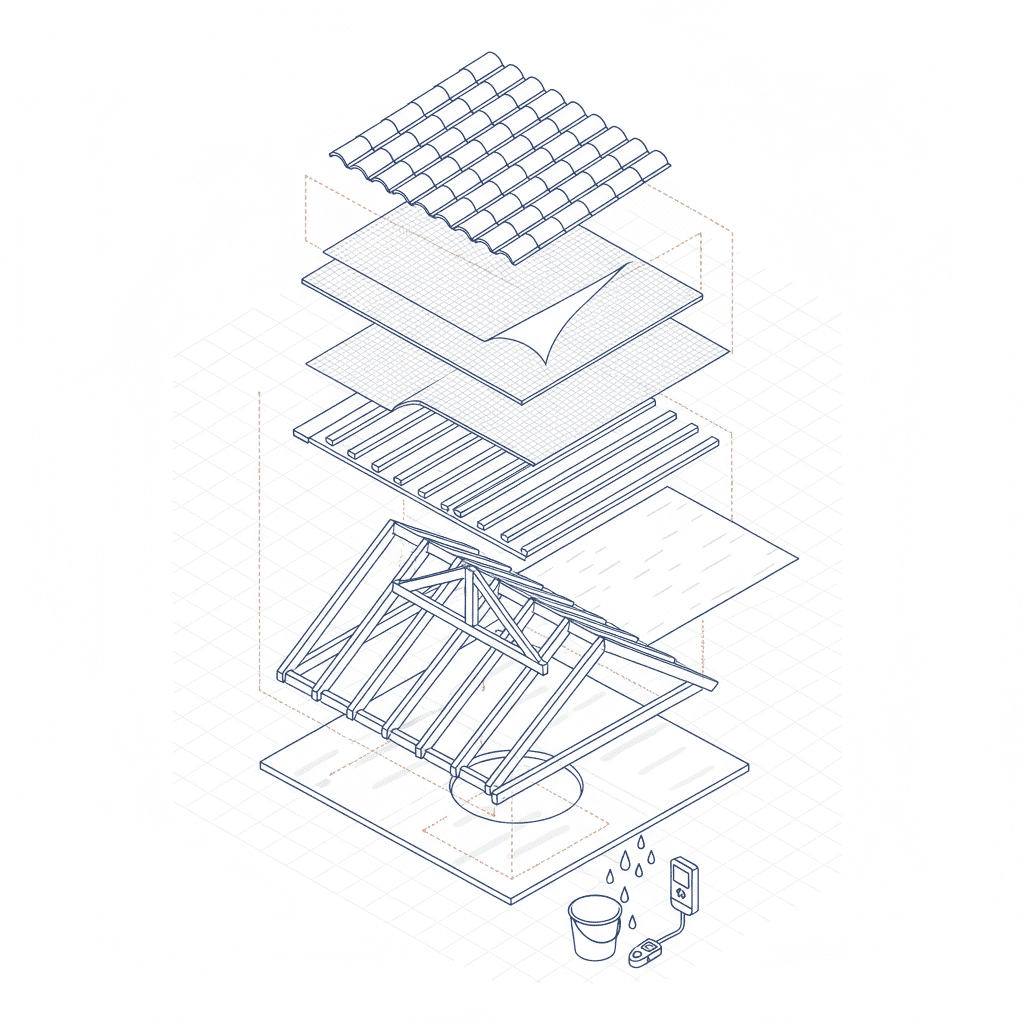 Step-by-step roof leak diagnosis