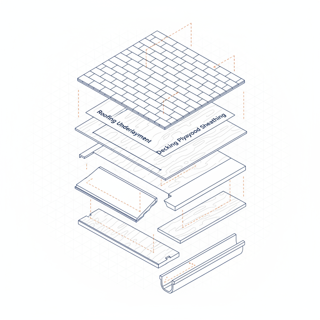 Drip edge installed on a roof protecting the fascia