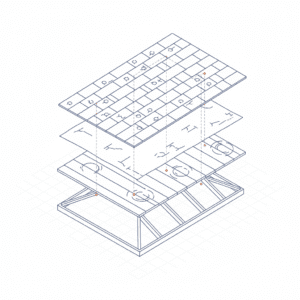 Homeowner inspecting roof for hail damage