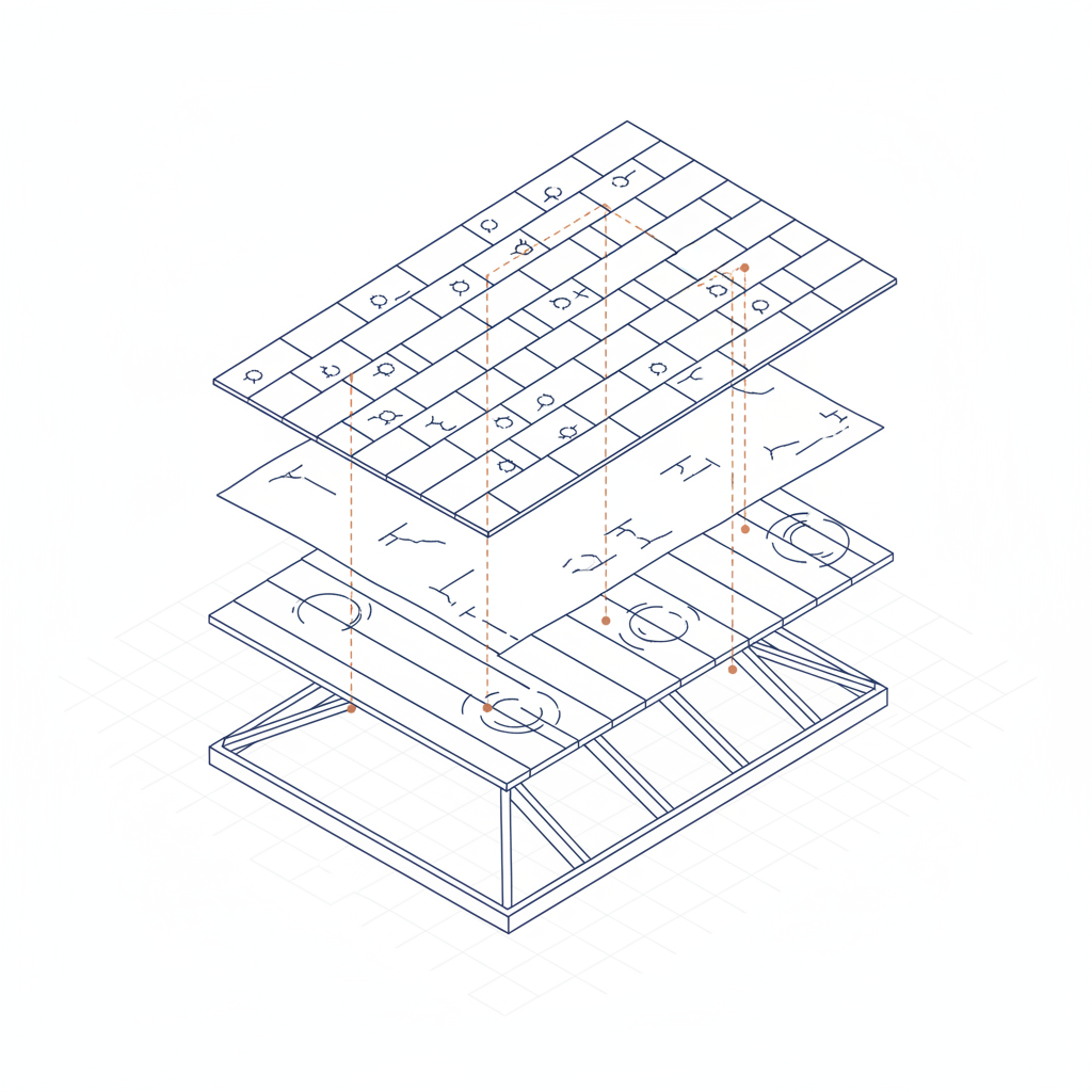 Homeowner inspecting roof for hail damage