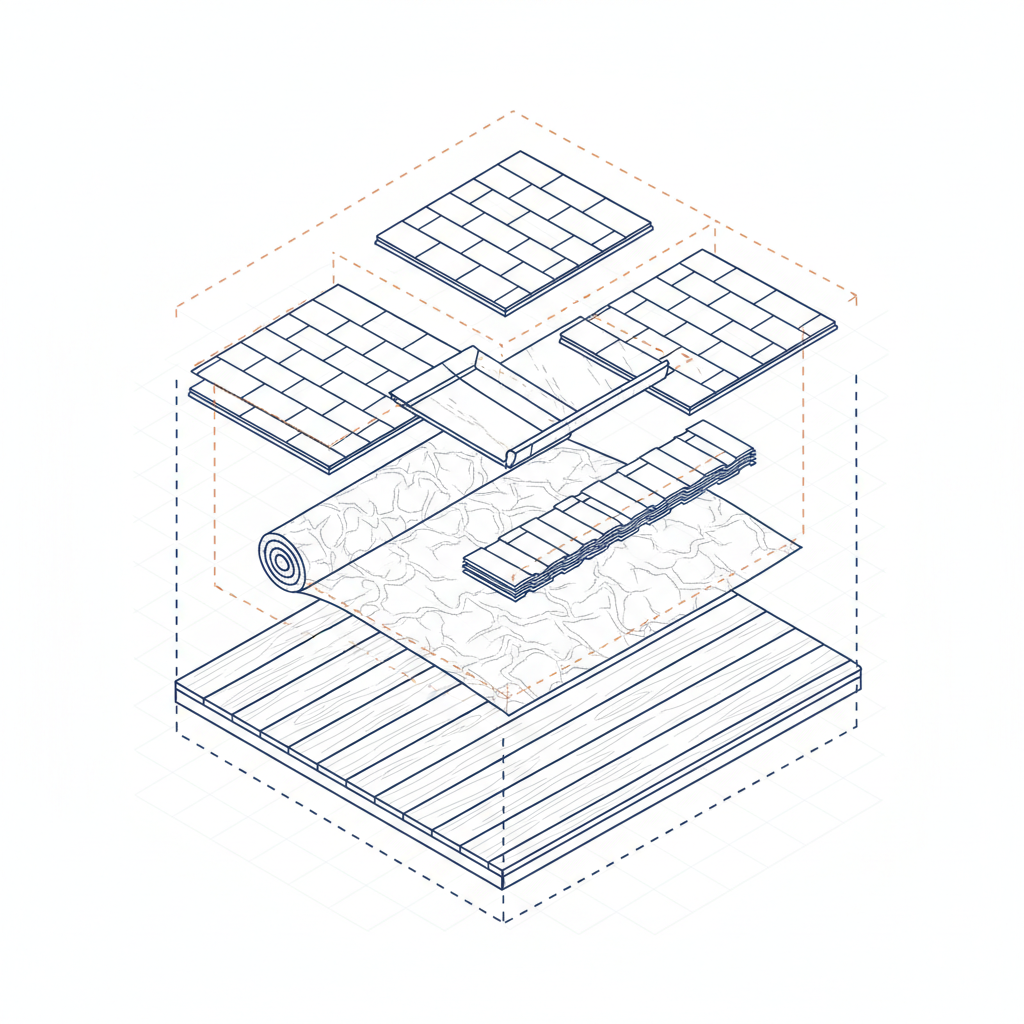 Ice and water shield protecting roof eaves and valleys