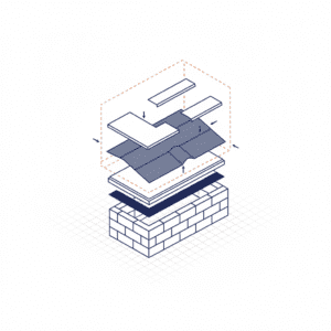 Hip and ridge cap shingles on a roof