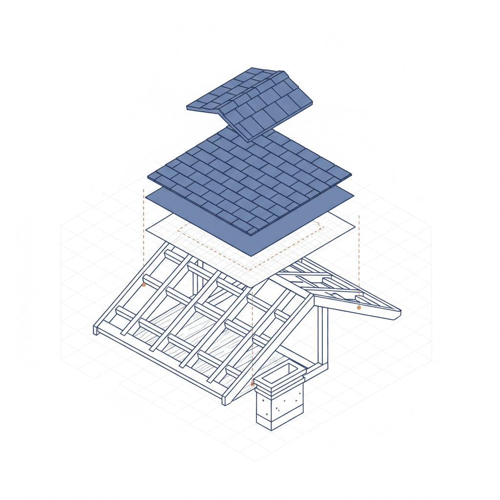 This image visually represents a scientific comparison of various roofing materials, detailing their performance for meticulous homeowners.