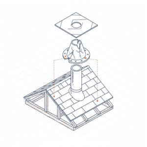 Silicone pipe boot flashing lasts longer than rubber
