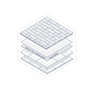 Home with cool roof solar reflective shingles