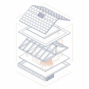 Illustration of attic ventilation issues impacting warranty