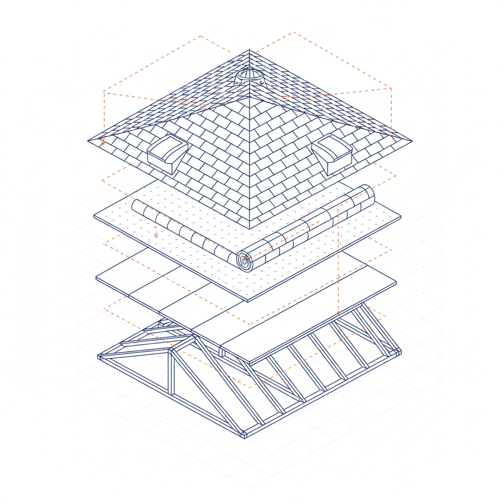 Homeowner reviewing a detailed roofing warranty document