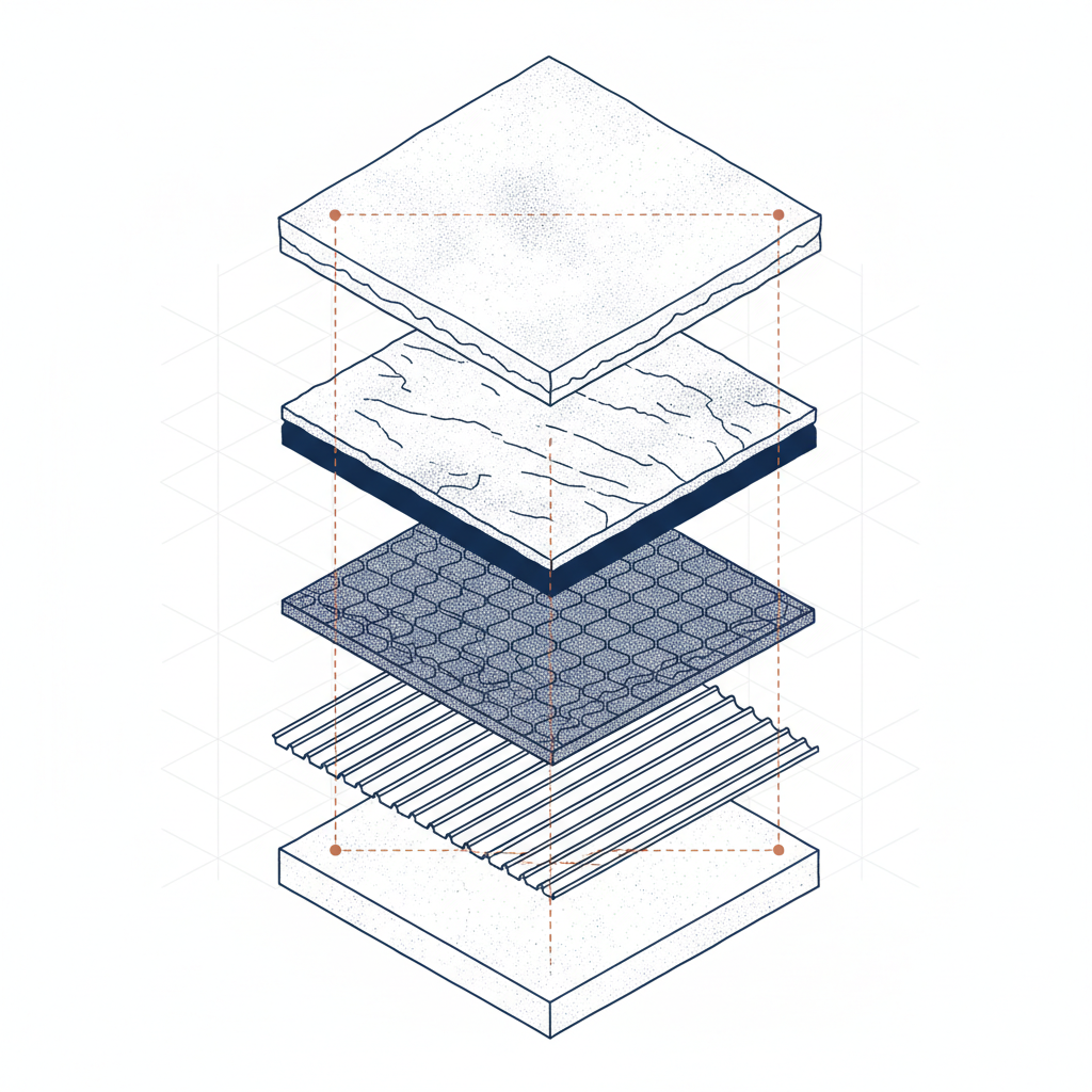 Weathered roof shingles showing UV damage
