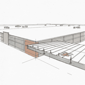 Commercial metal roof panels lifting due to corroded fastener failure, showing signs of catastrophic uplift.